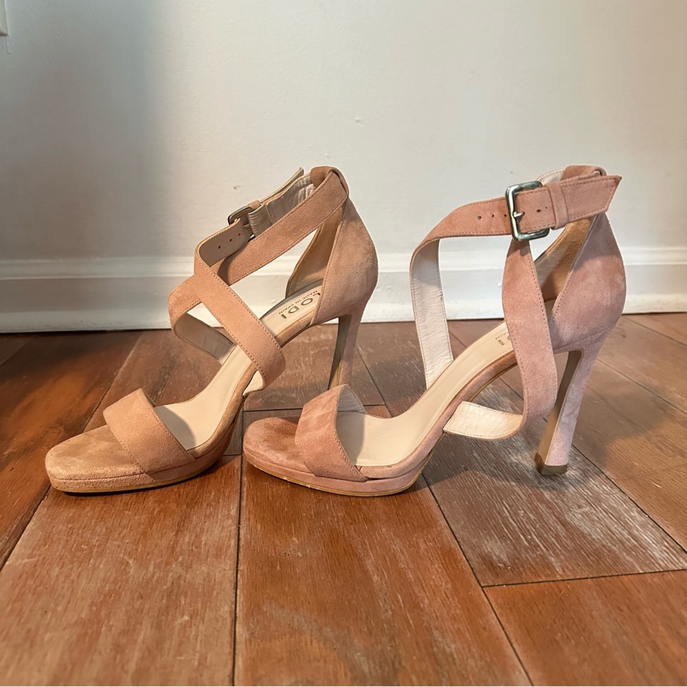 Nude Suede Heels
